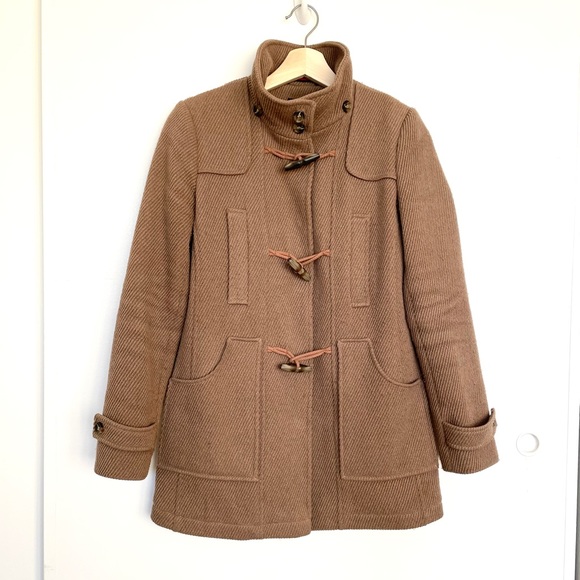 Tommy Hilfiger Women’s Camel Bottom Down Pea Coat - Picture 2 of 8